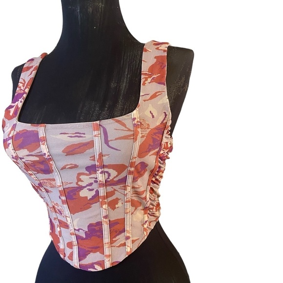 Free People Lilac Galaxy Corset Top Only XS - Picture 4 of 12